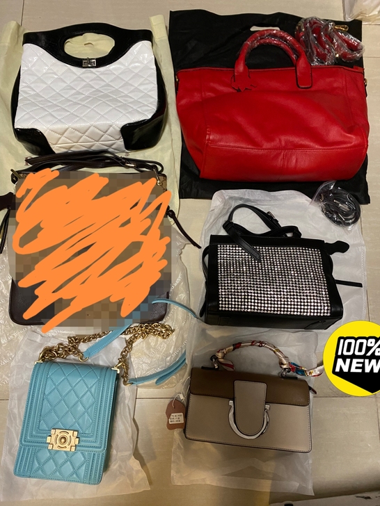 全新包包，基本上都是新的，真皮的，买来几百...