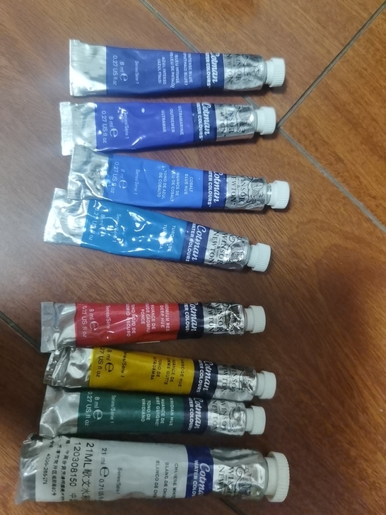 温莎歌文8色管子，1色21毫升大管，7管8...