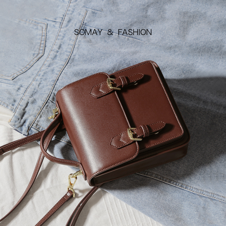 Somay双肩包包2020新款潮秋冬百搭单...