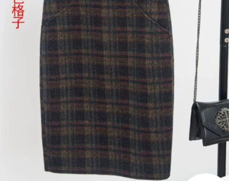 2015秋冬季新款加厚毛呢半身裙女中裙呢子...