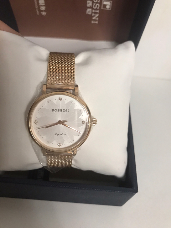 正品ROSSINI罗西尼时尚简约手表防水女...