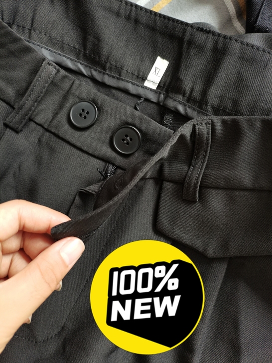 全新阔腿裤女西装面料九分裤百搭休闲裤子