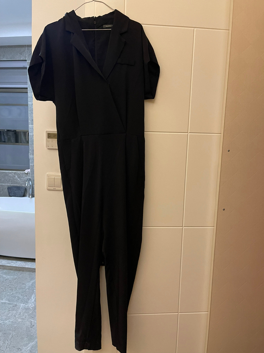 黑色西装连体裤
