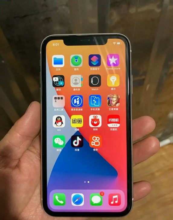 iphone11苹果11国行128g白色全...