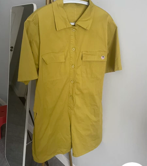 连体裤 芥末黄 洋气的颜色！仅试穿！便宜出...