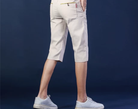 夏季薄款短裤男修身百搭潮流大码七分裤学生纯...