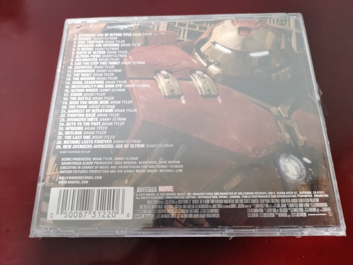 电影原声CD 复仇者联盟 奥创纪元 Bri...
