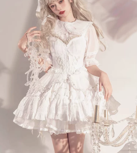 圆舞曲jsk白 甜心贩售机lolita 优...