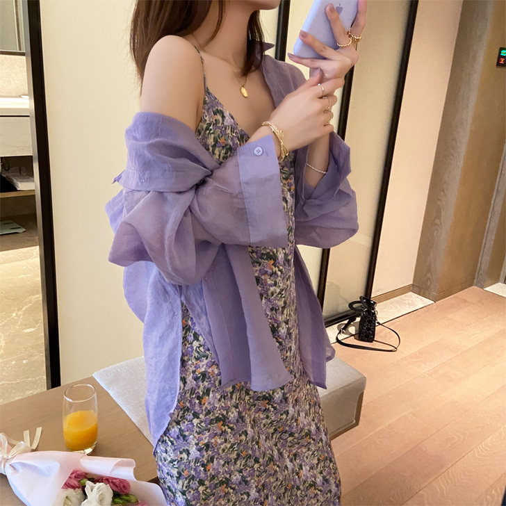 衬衫女新款2020年夏季薄款上衣洋气韩版宽...