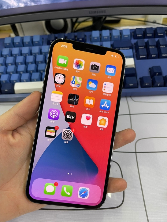 iphone 12promax128原装黑...