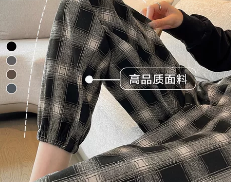 休闲裤女 女裤休闲裤九分新款灯笼2022休...