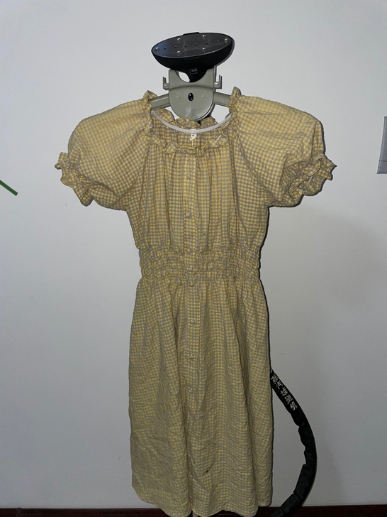 泡泡袖裙子甜美风 女大童可穿