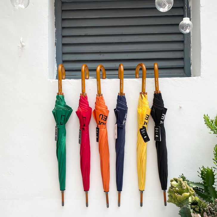 出口日本的订单，马卡龙糖果配色长柄伞~