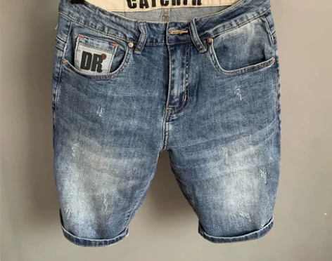 一款高端的牛仔短裤 百搭刺绣 修身显瘦  ...