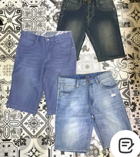 欧美版杂款 休闲牛仔短裤 31码 码数31...