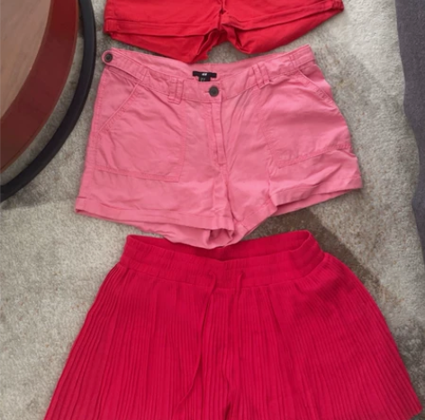 短裤合集 都说hm的短裤 红色的是牛仔短裤...