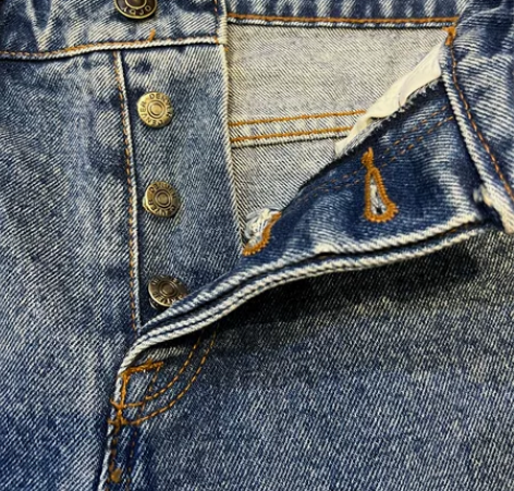 Vintage高腰牛仔短裤W30 无标，常...