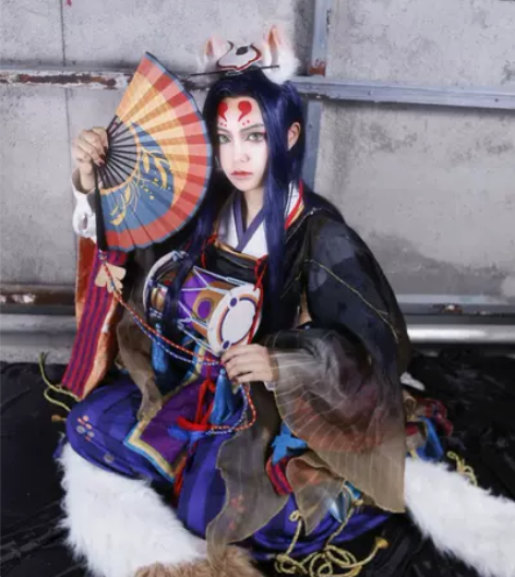 阴阳师玉藻前原皮cos 小五飘飘家女版l码...