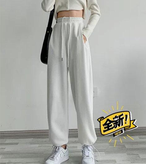 白色休闲裤，显腰细 感兴趣的话点“我想要”...