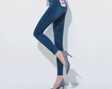 韩国chuu代购-5kg铅笔裤低腰修身弹力...