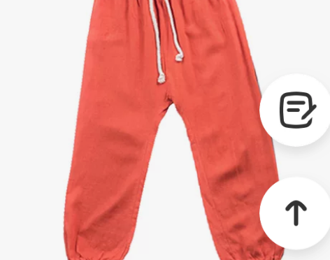 夏季新款男女儿童棉麻裤中大童防蚊裤子薄款透...