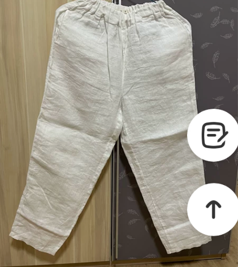 儿童棉麻裤150码，微透，几乎没穿过。 感...