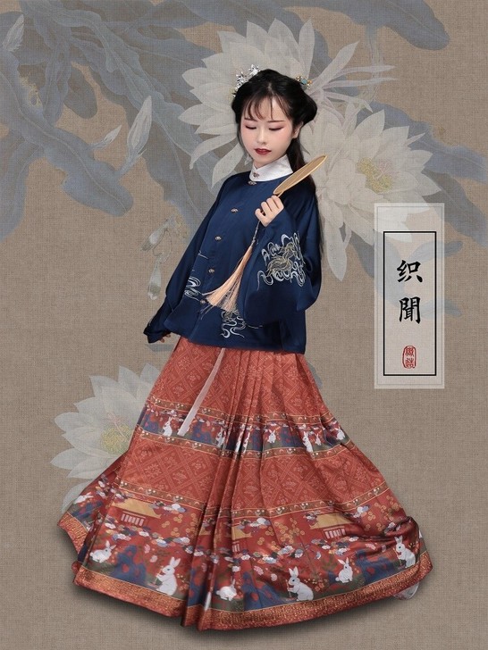 织闻 清渊 原创立领对襟短衫琵琶袖直袖短袄...