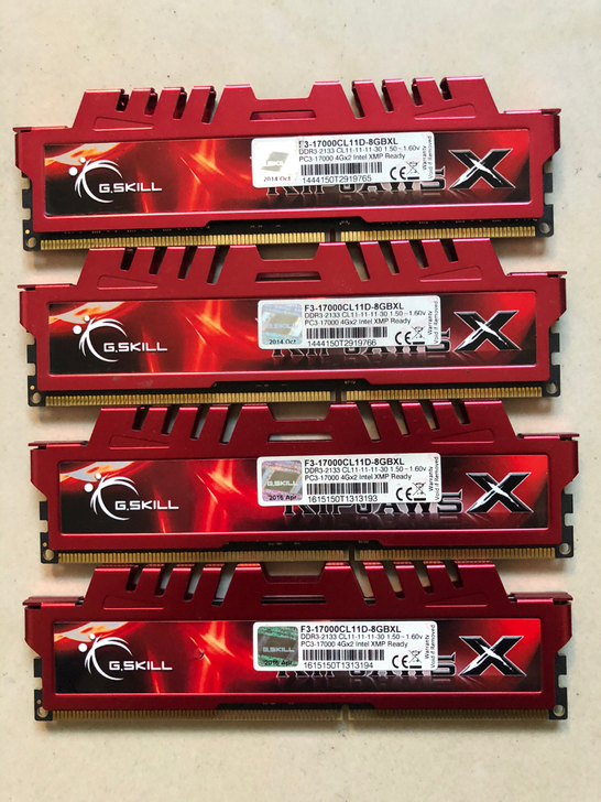 芝奇ddr3 2133 4gx2 8g连号...