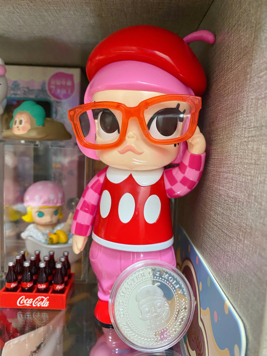 TTF限定kennyswork粉紅老夫子Molly