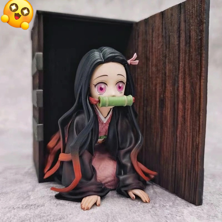 藏箱子 鬼灭之刃手办 灶门祢豆子美少女动漫...