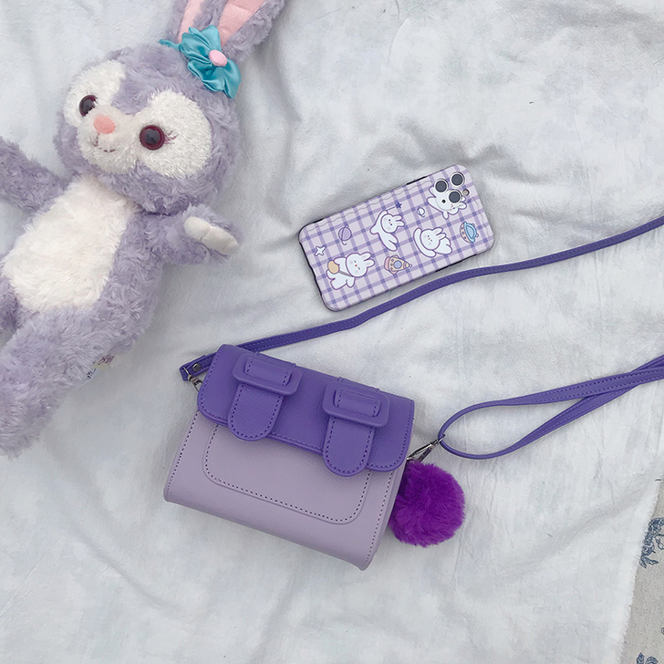 可爱拼色mini剑桥包2020夏新款韩版斜...