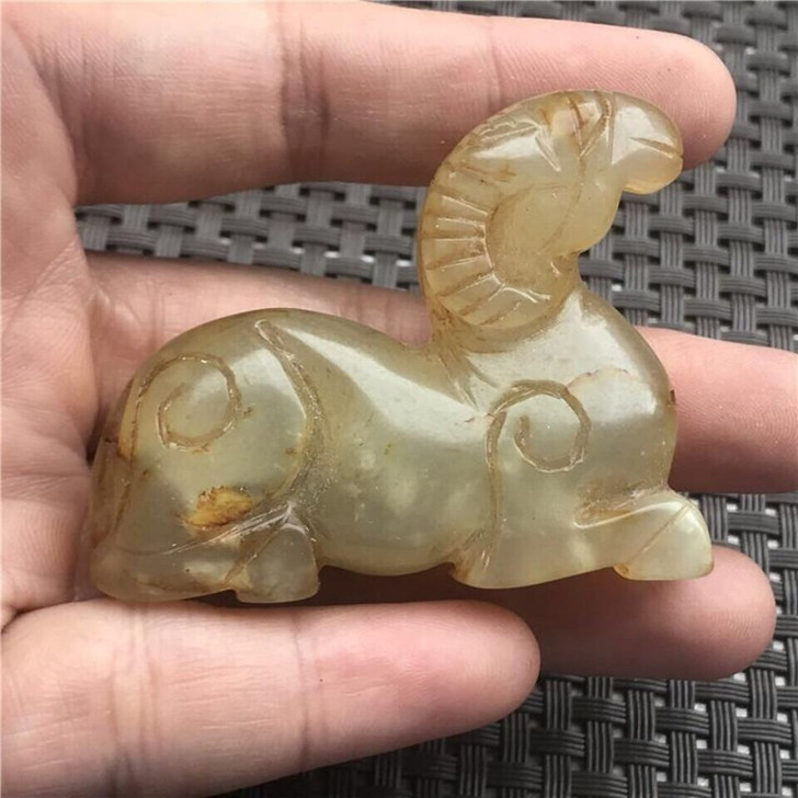 古玉老玉挂件古玩岫玉古典玉石摆件工艺玉雕玉...