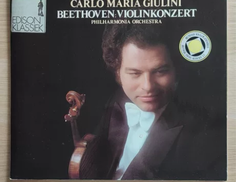 帕尔曼小提琴，贝多芬小提琴协奏曲，朱里尼指...