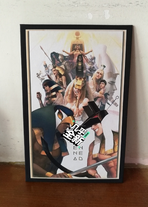 九柱神布板画无框画