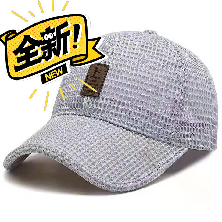 全新夏季户外运动网眼帽夏季鸭舌帽钓鱼帽户外...