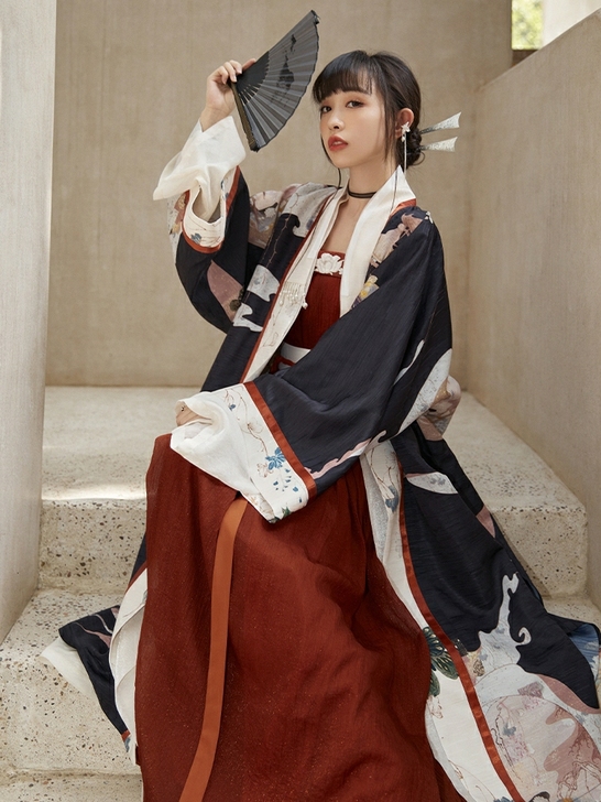 【尾款】十三余正品 全套玄夜色汉服套装