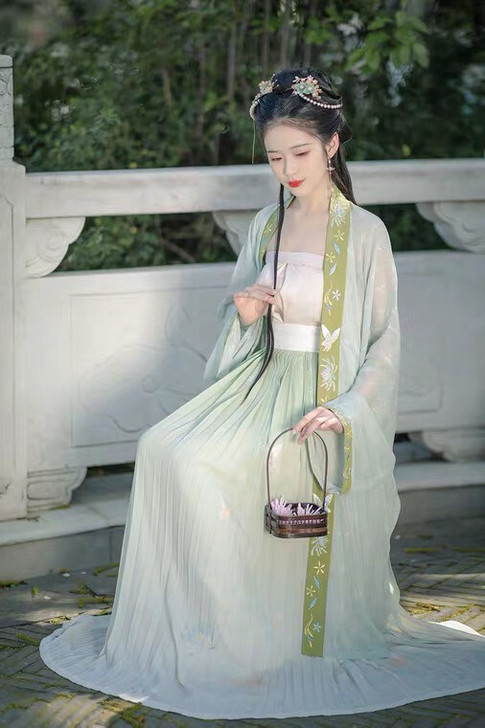 萤烛亭原创正品汉服 玉骨冰肌 宋制对襟长衫...