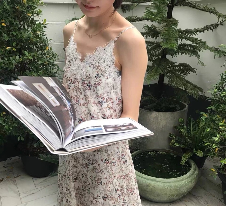 小地球me 碎花吊带连衣裙