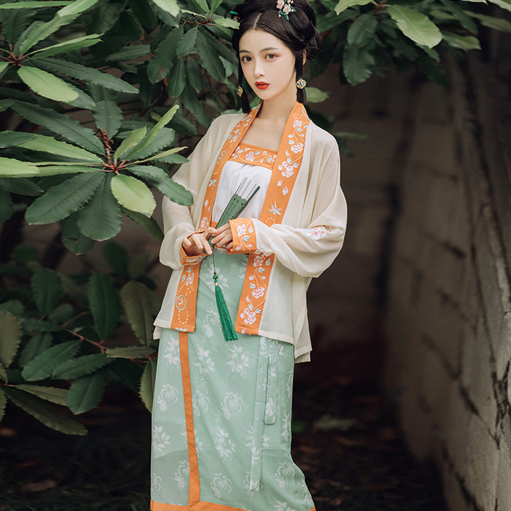 仙楚姬原创汉服女正品【初欢】宋制对襟飞机袖...