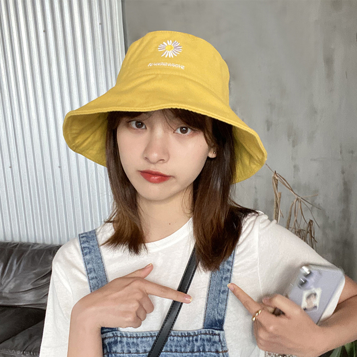 【狂欢价】帽子女渔夫帽甜美可爱小雏菊韩版学...
