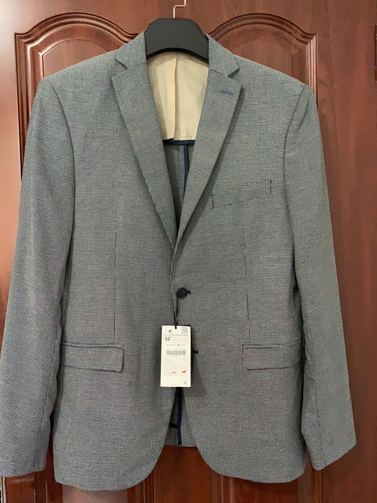 ZARA早秋男装 休闲西装外套 50码52...