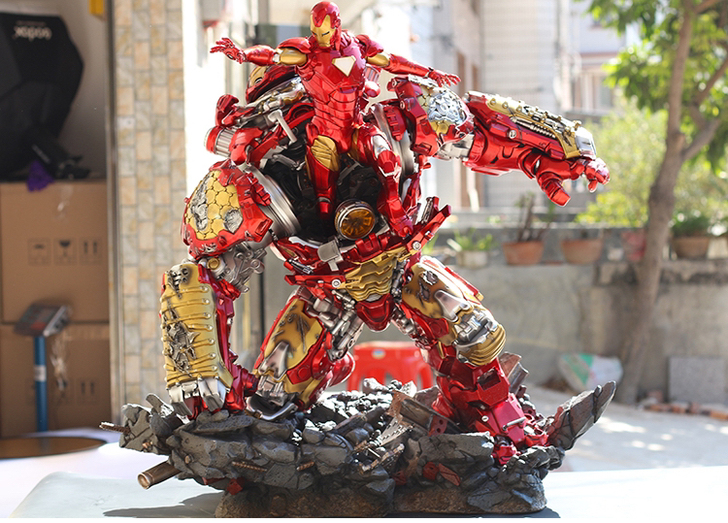 漫威 钢铁侠 反浩克装甲手办模型