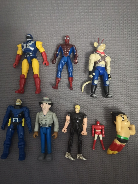 老d怀旧老玩具六神合体小盖亚 火星鼠 阿童...