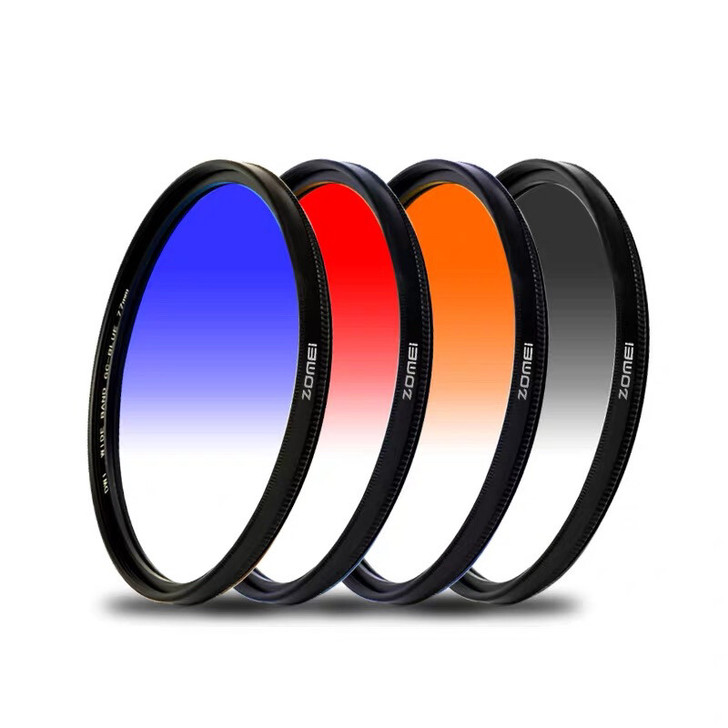 圆形渐变镜套装77mm中灰镜gnd相机58...