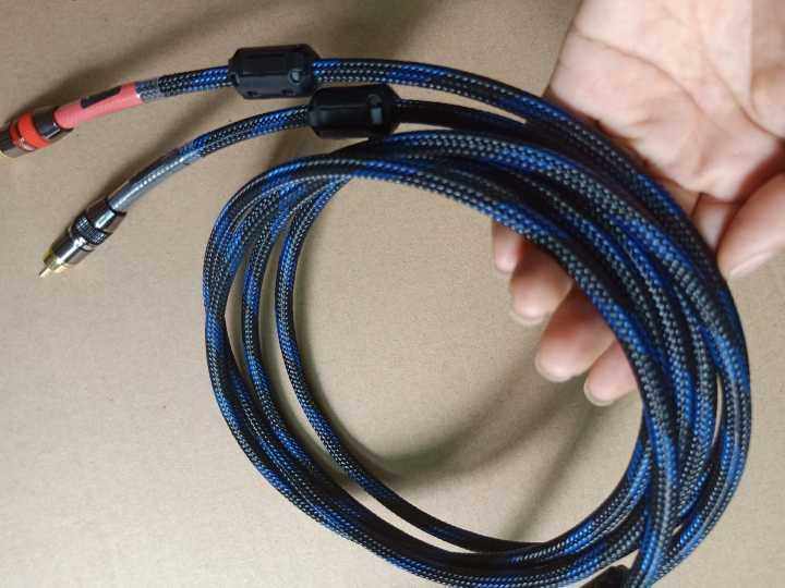 美国怪兽HIFI发烧信号线双莲花头音频线美...