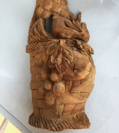 木雕木雕工艺品 约高24 宽12 公分 厚...