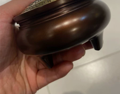 纯铜熏香炉 盘香线香可以使用香炉 纯铜制作...