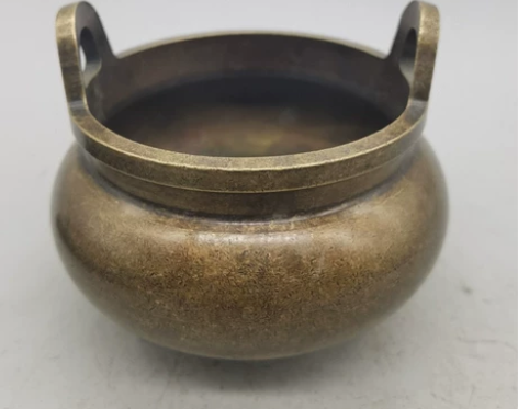 亏钱急售 黄铜香炉乾隆年制香薰炉摆件 器型...