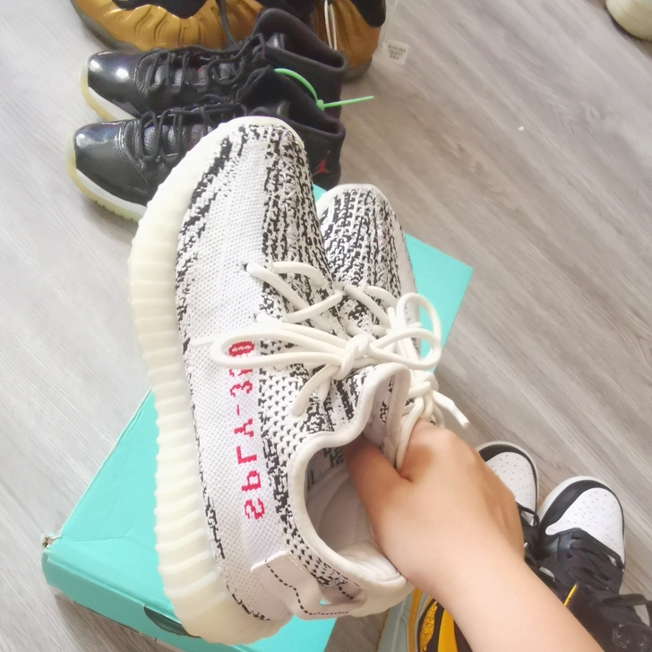yeezy350 白斑马 37 正品保真