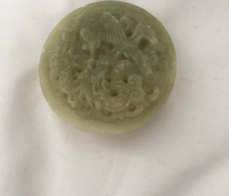 老物件 仿古 玉雕 龙凤 玉带扣 几乎全新...